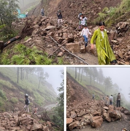 Chamyana hospital Road blocked 