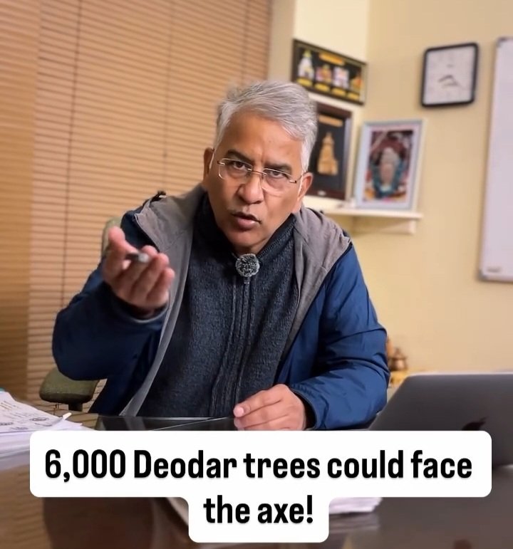 Anup Nautiyal Urges citizens to save Deodars in Uttarakhand 