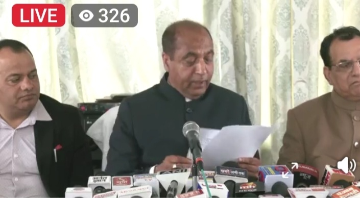 Jai Ram Thakur Demands Resignation of HP CM Sukhu 