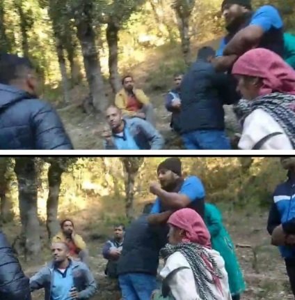 Kasumpti Villagers Protest