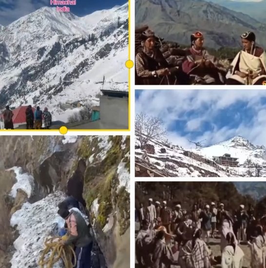 Pangwals walking in Snow 