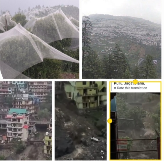 Farmers Tourists Sound on Fresh Bouts of Rains, Hails and Snow in Himachal