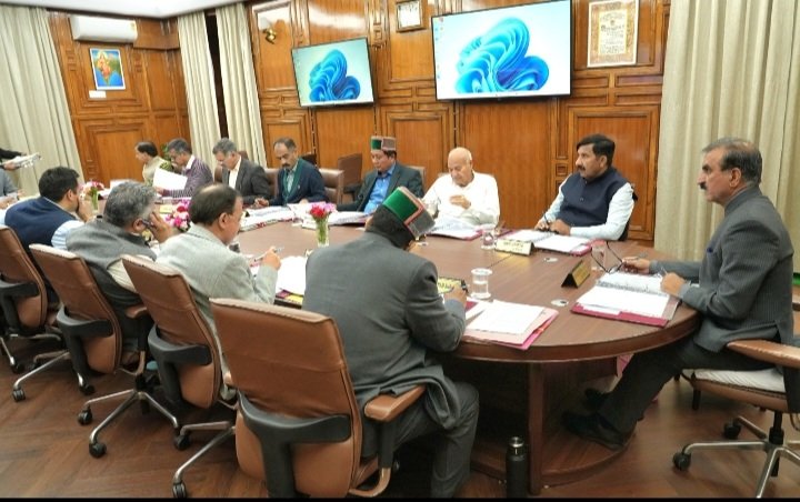 HPCM Sukhu Chairs Cabinet meet in Shimla 