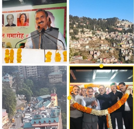 HPCM Sukhu In New Shimla opens  parking lot 