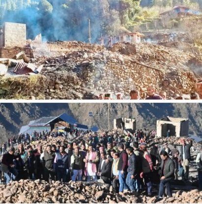 Village Reduced to Ashes in Banjar Sub-Division in Kullu