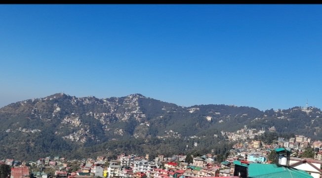 Shimla weather sunshine and blue skies 