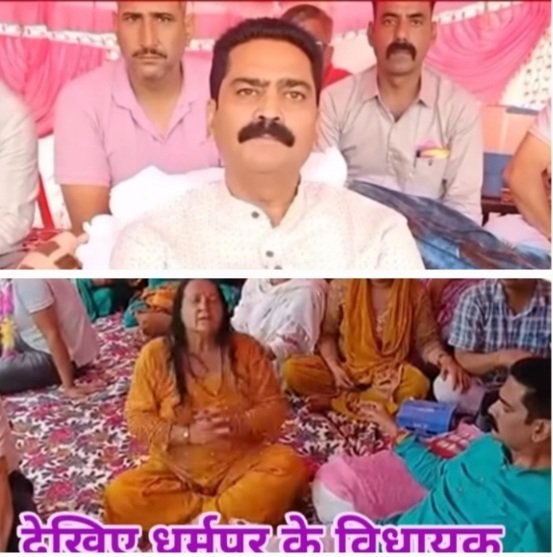 ChandrashekarMLAonFastInDharampur