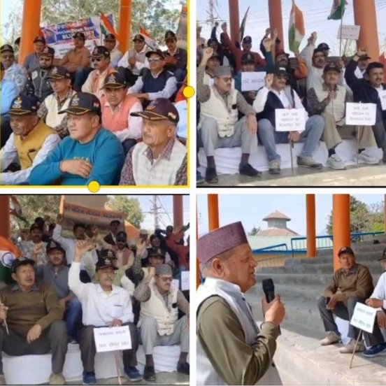 Ex-servicemenProtestInPithoragarh2026