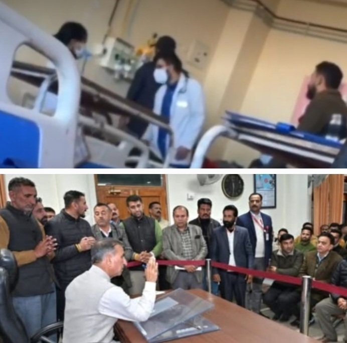 CMSukhuwithRelativesofPatientinShimla