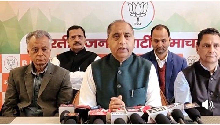 LOPJaiRamThakurAtPressMeetInMandi